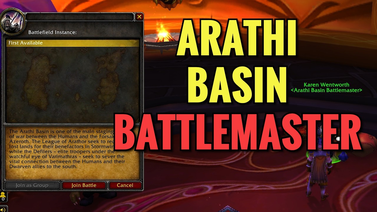 Silvermoon City Arathi Basin Battlemaster NPC Location (WoW TBC)