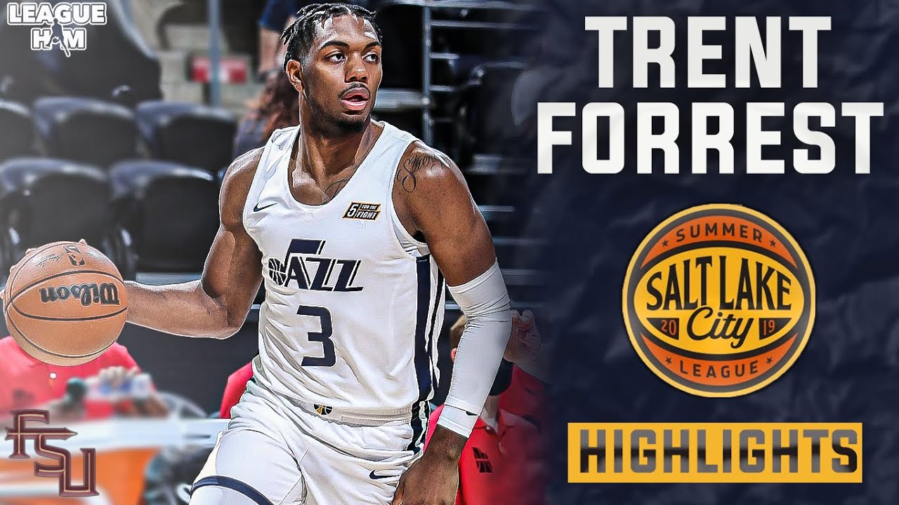 Trent Forrest Full Salt Lake City Summer League Highlights | 14 PPG, 9 APG & 4 RPG | FSU Alum