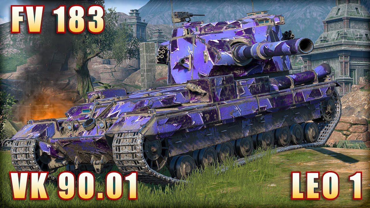 FV215B 183 ● VK 90.01 ● LEOPARD 1 | World of Tanks Blitz Replays