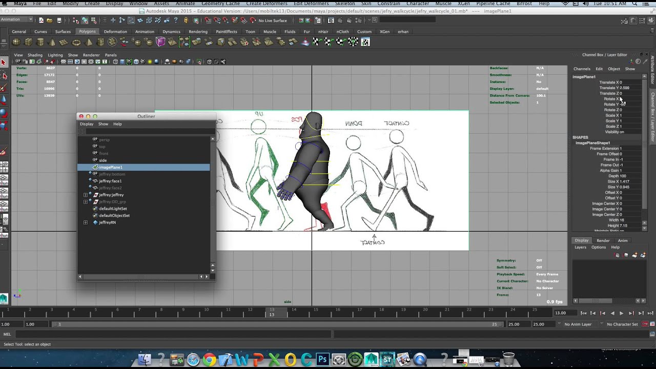 Autodesk Maya - Ders 16 - Karakter Yürütme