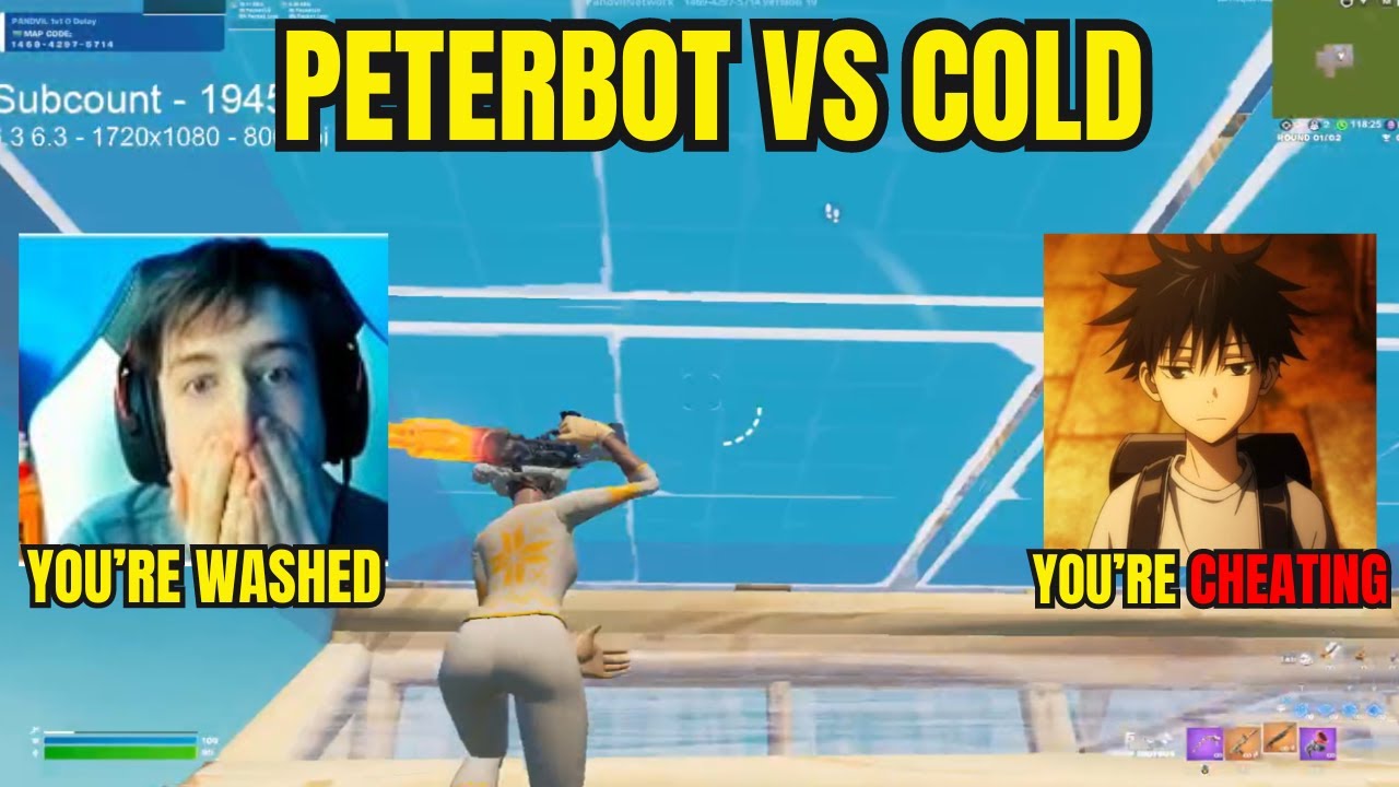 Peterbot VS Cold 1v1 TOXIC Buildfights!