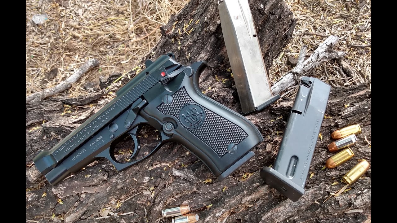 Beretta 84FS .380ACP (9mm short, 9x17mm) En Español Disparandola (comparandola con la 81 .32ACP)