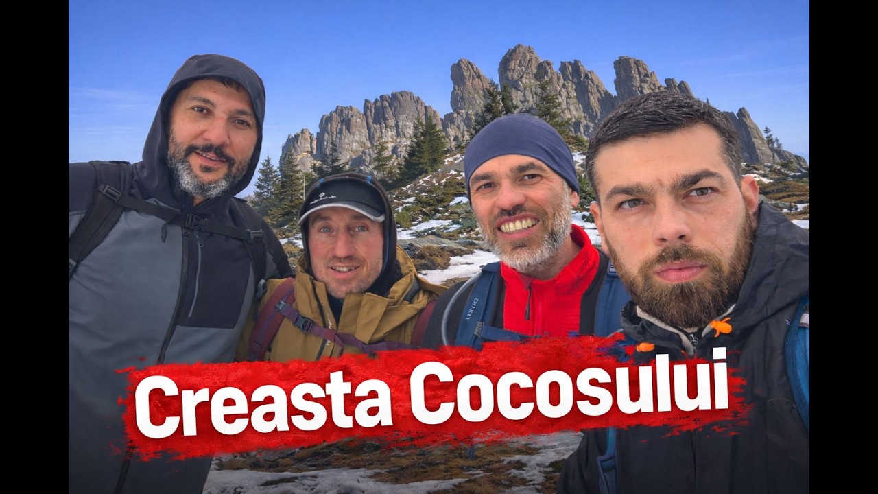 Urcare iarna catre Creasta Cocosolui Muntii Gutaiului Maramures