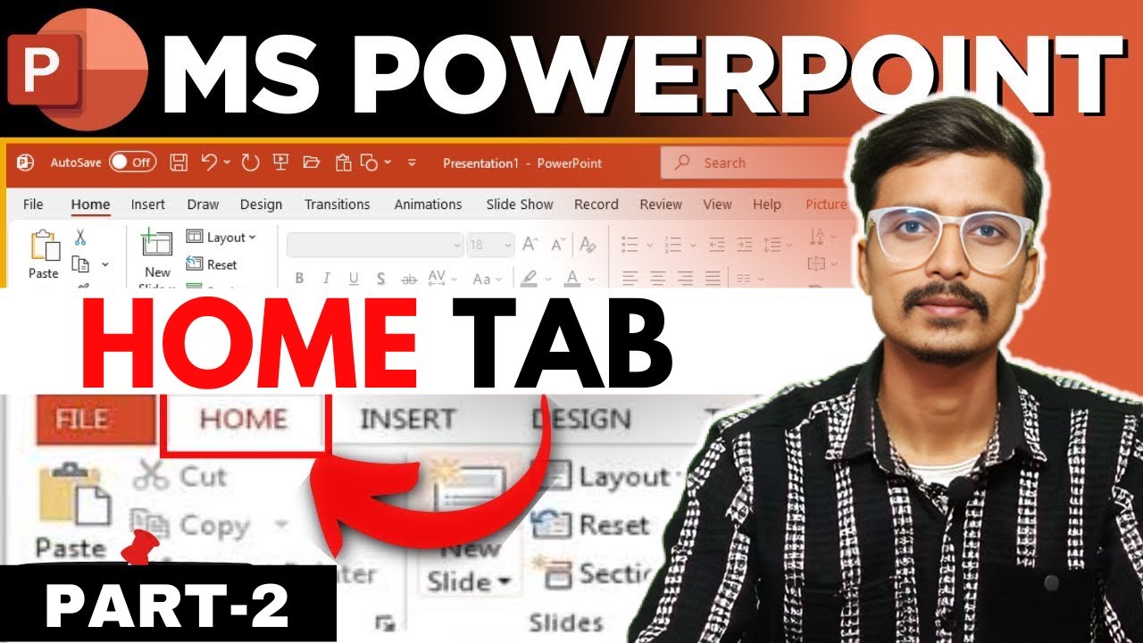 MS PowerPoint Tutorial for Beginners - Home Tab Complete Tutorial #powerpoint