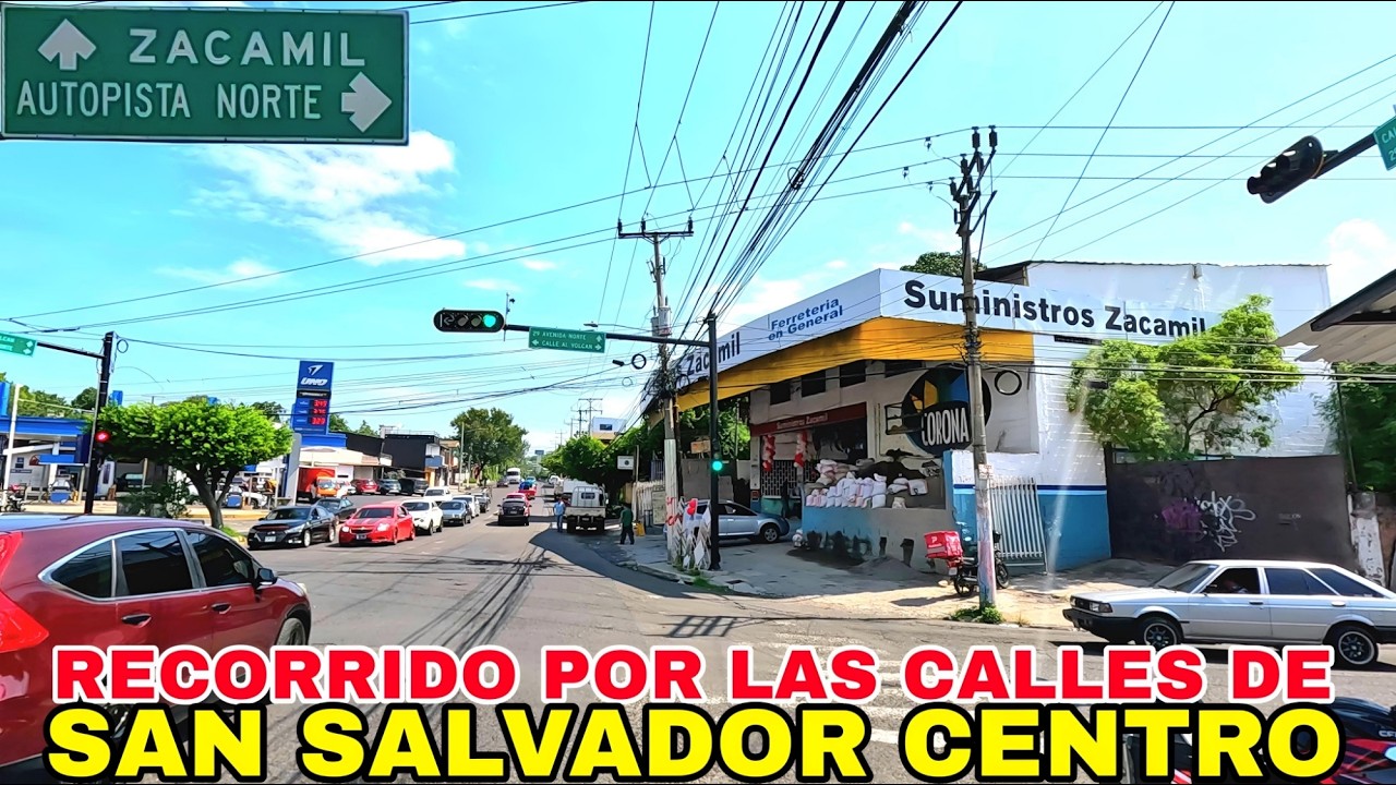 RECORRIDO POR  LAS CALLES DE SAN SALVADOR CENTRO. #elsalvador