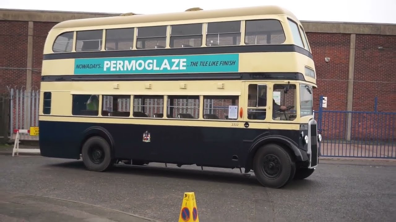 *THRASH* Preserved Birmingham City Transport Leyland PD2 2222 JOJ 222 Route 57 Walsall to Aldridge