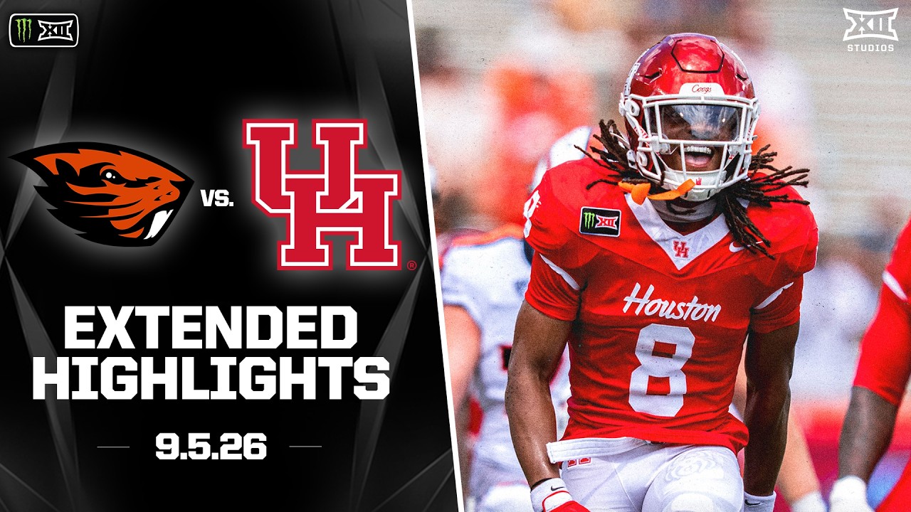Oregon State vs. #23 Houston Extended Highlights | 2026 Monster Energy Big 12 Football