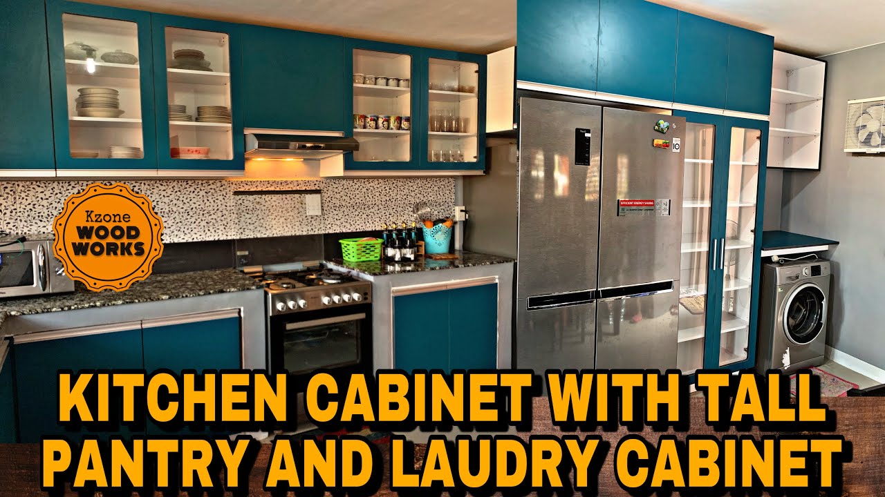 PAANO GUMAWA NG KITCHEN CABINET NA MAY TALL PANTRY AT LAUNDRY CABINET