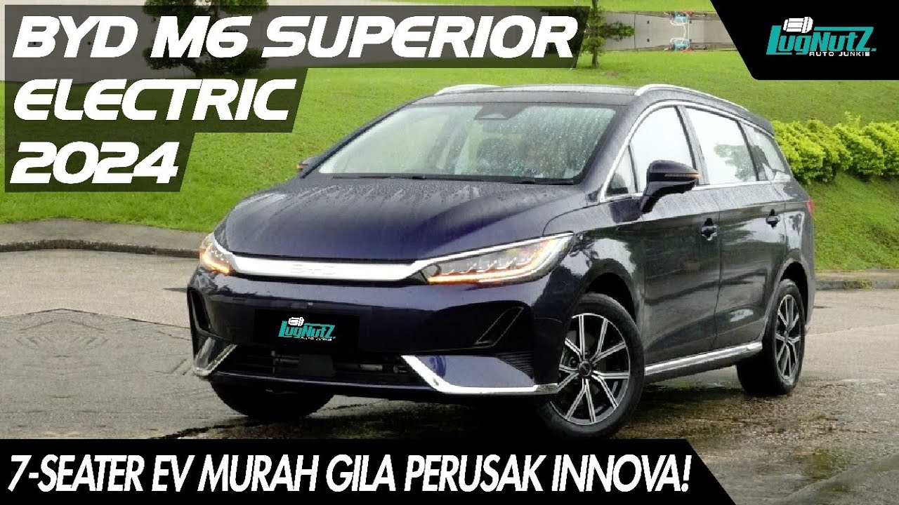 7-Seater EV Cuma 300JT PERUSAK PASAR Innova! BONGKAR BYD M6 2024, Mobil Listrik Keluarga TERMURAH 🇮🇩