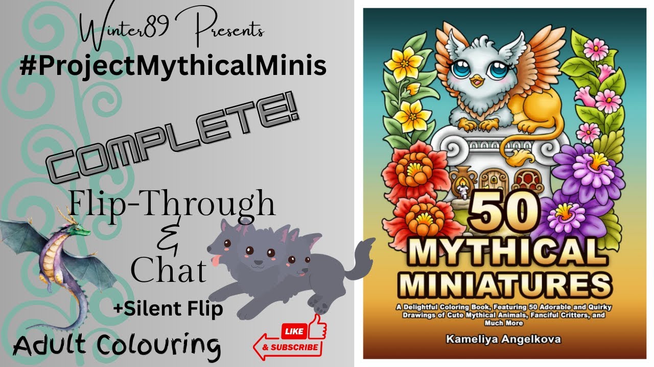 #projectmythicalminis - ЗАВЕРШЕННАЯ КНИГА - Камелия Ангелкова 50 мифических миниатюр - Раскраска ...
