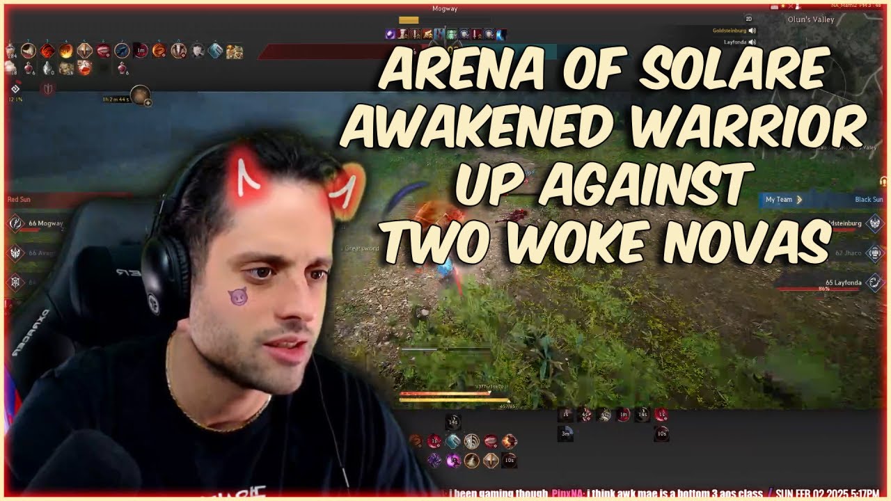 Awakened Warrior VS Two Awakened Novas 😈 BDO AOS PVP
