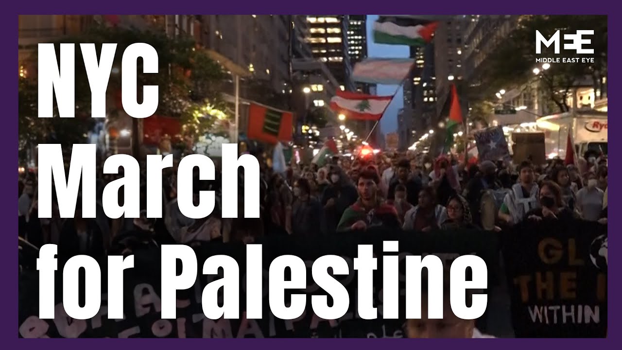 Protesters take to New York streets in support of Palestine and Lebanon