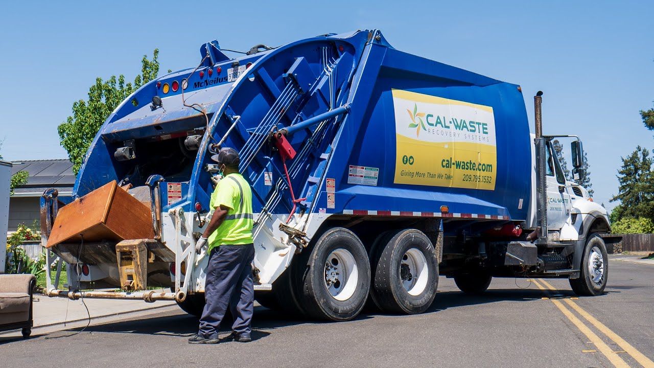Garbage Trucks Collecting Bulk During the Woodbridge Community Cleanup (Part 1)
