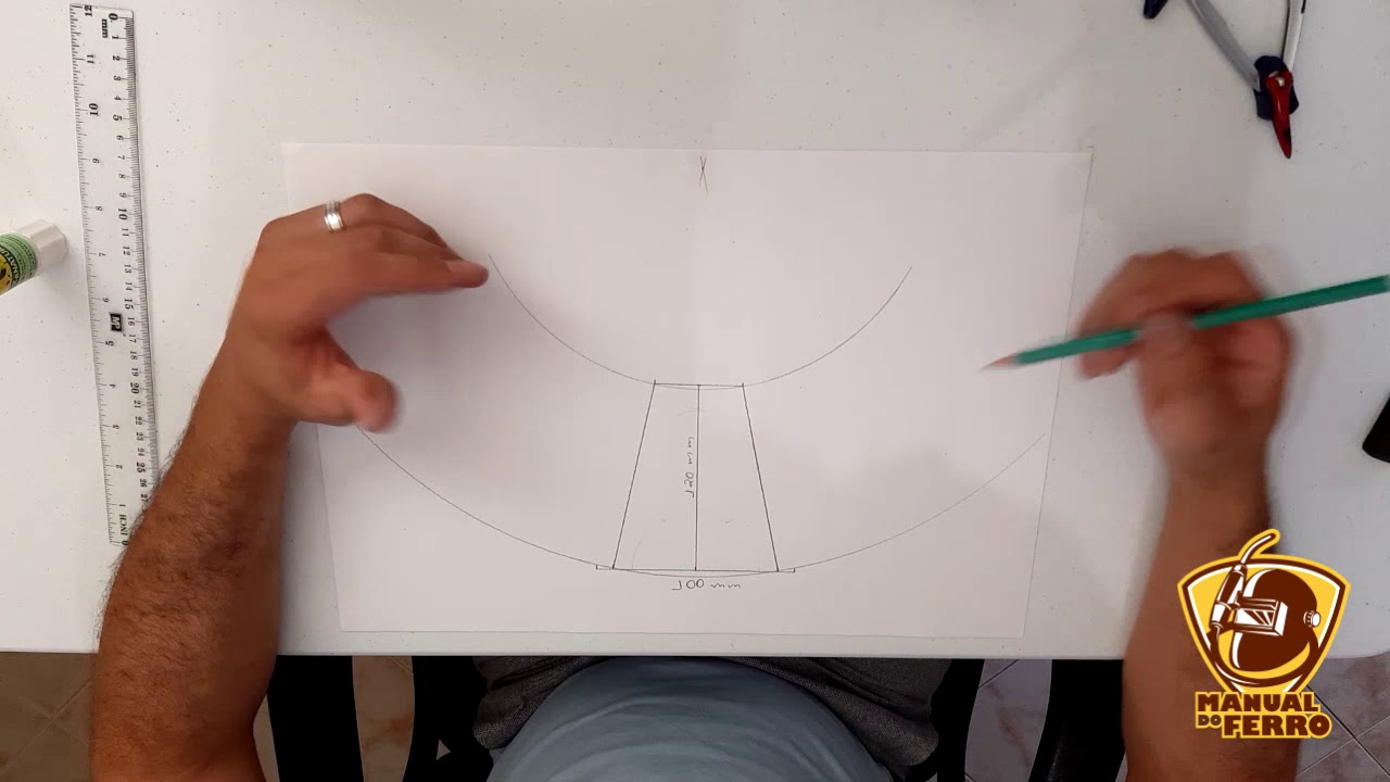 TUTORIAL - COMO FAZER o Traçado do Cone