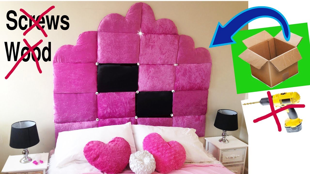 DIY Headboard with just cardboard.No wood no screws25 GREATEST HOME DECOR IDEAS YOU'VE EVER SEEN