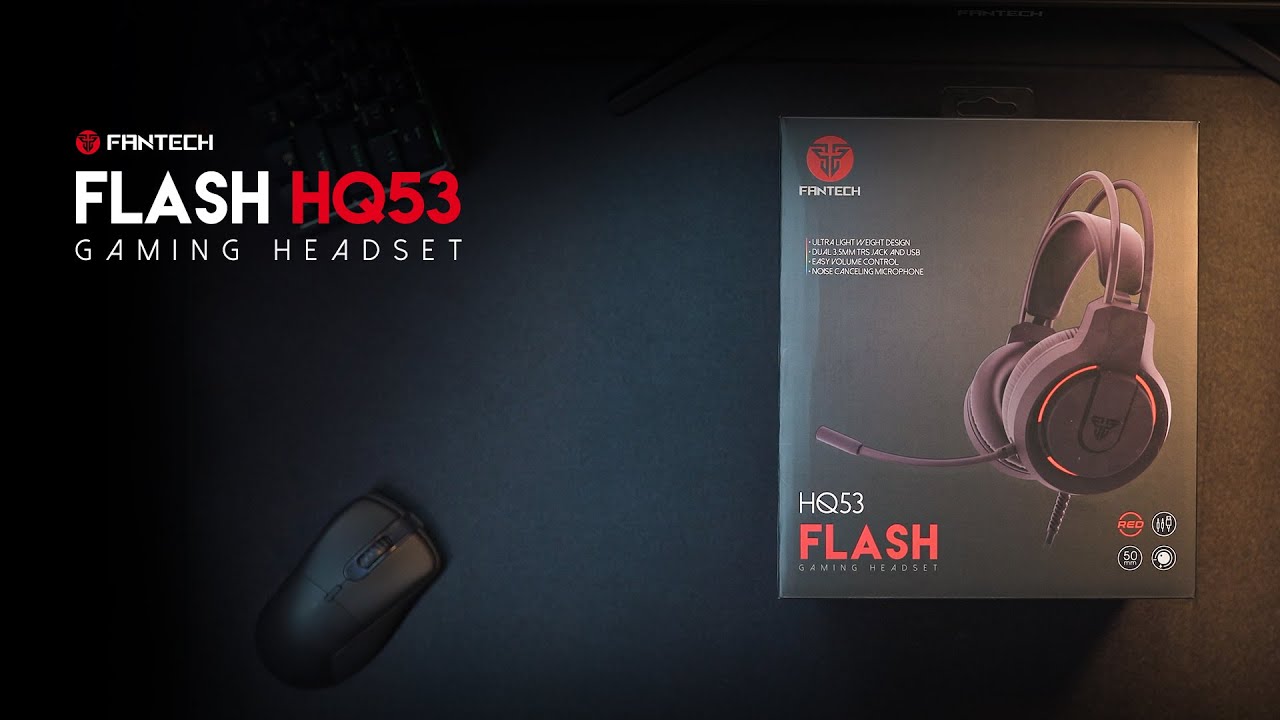 Lightweight & Comfortable | Fantech FLASH HQ53 Headset Unboxing