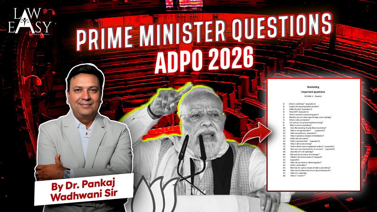 ADPO class - Prime Minister Questions