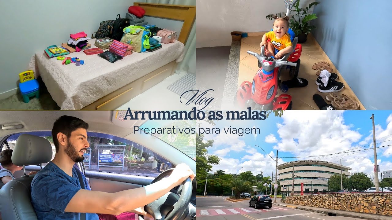 Arrumando as Malas para Viajar de Carro com Bebê e Criança para Vila Velha - ES