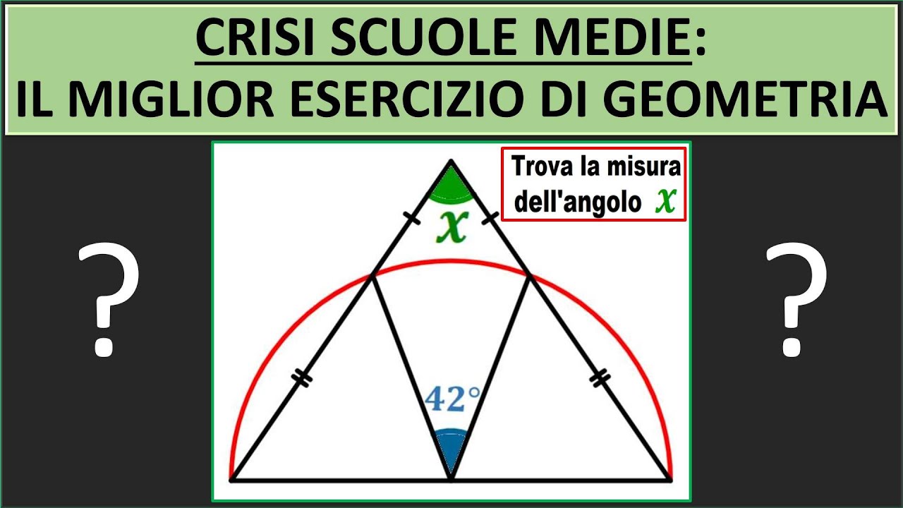 LA CRISI DELLE SCUOLE MEDIE: il miglior esercizio di geometria