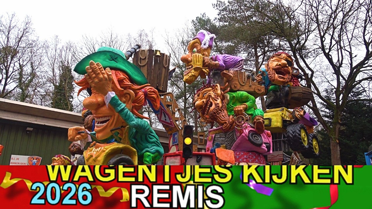 WAGENTJES KIJKEN  bij  remise  Calfven 2026 ( Woensdrecht ( carnavalswagens ) #pascalboz