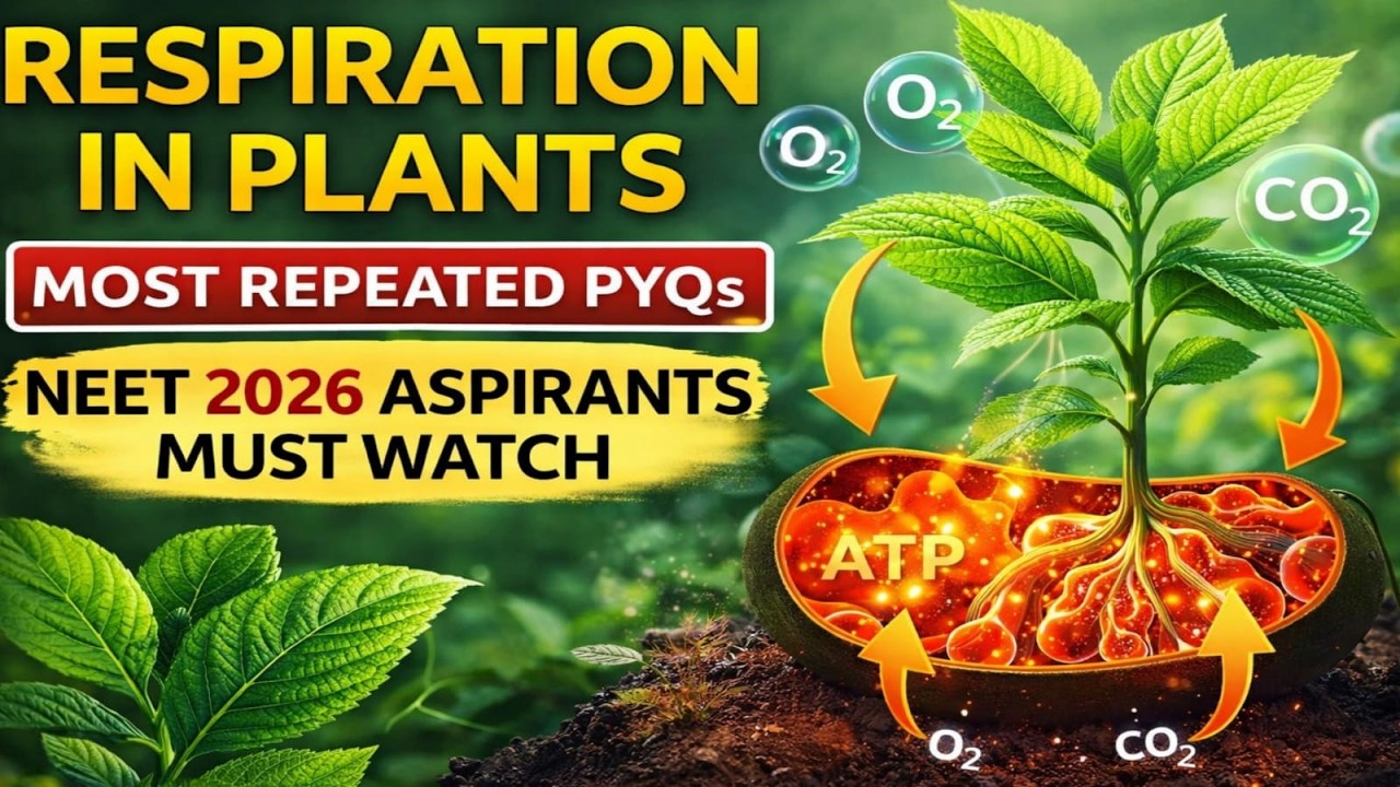Respiration in Plants – Most Repeated PYQs | NEET 2026 Aspirants Must Watch