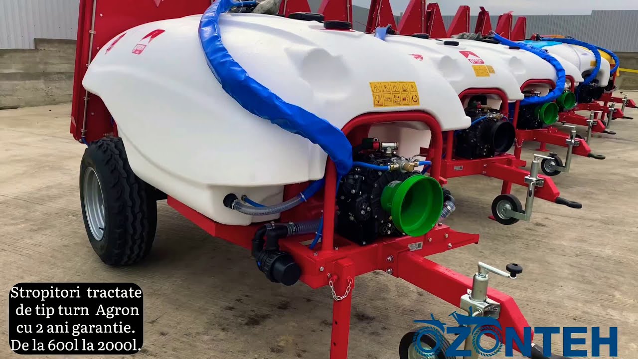 Stropitori tractate de tip turn AGRON/ AGRON towed tower type sprayers/ M&aacute;y phun kiểu th&aacute;p k&eacute;o AGRON