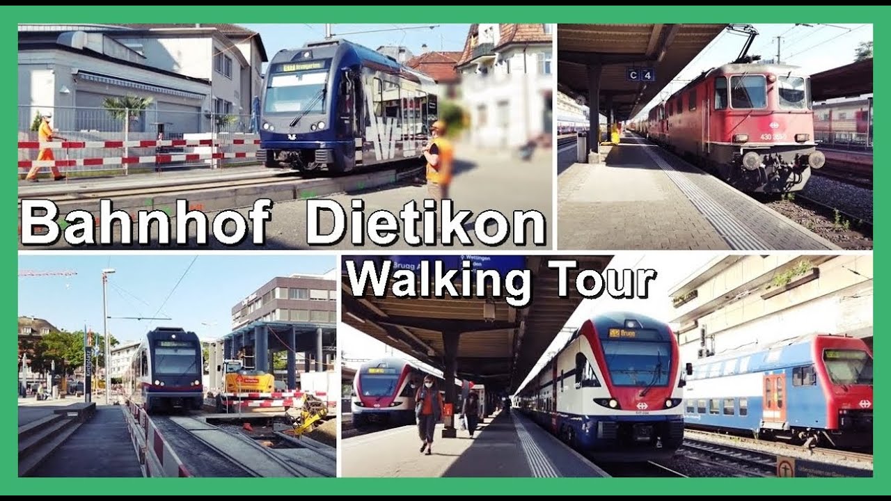 Limmattalbahn-Baustelle / Aargau Verkehr / Grosser Bahnhof Dietikon Rundgang, Z&uuml;rich, Schweiz 2021