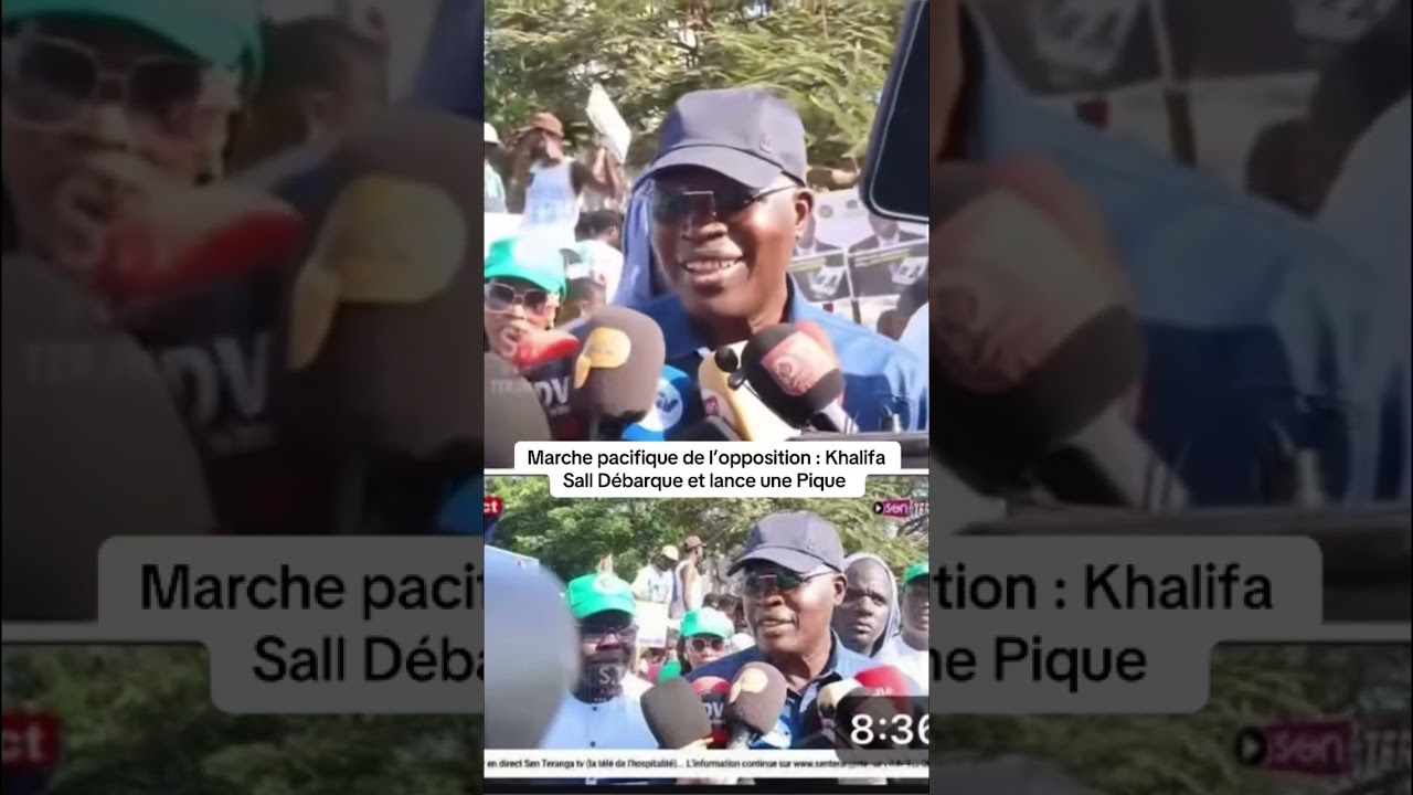 Marché de l’opposition: Khalifa Sall débarque et lance des piques