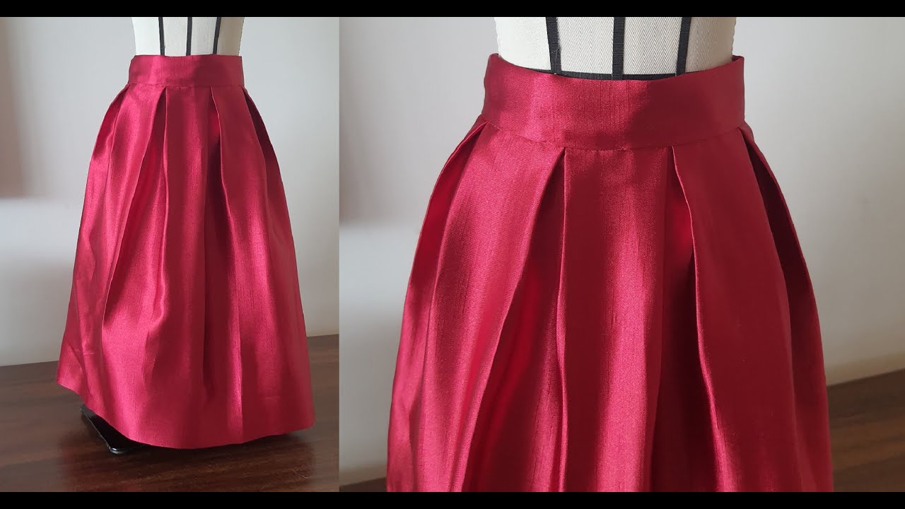 Diy - Como fazer saia com pregas sem moldes - aula 344