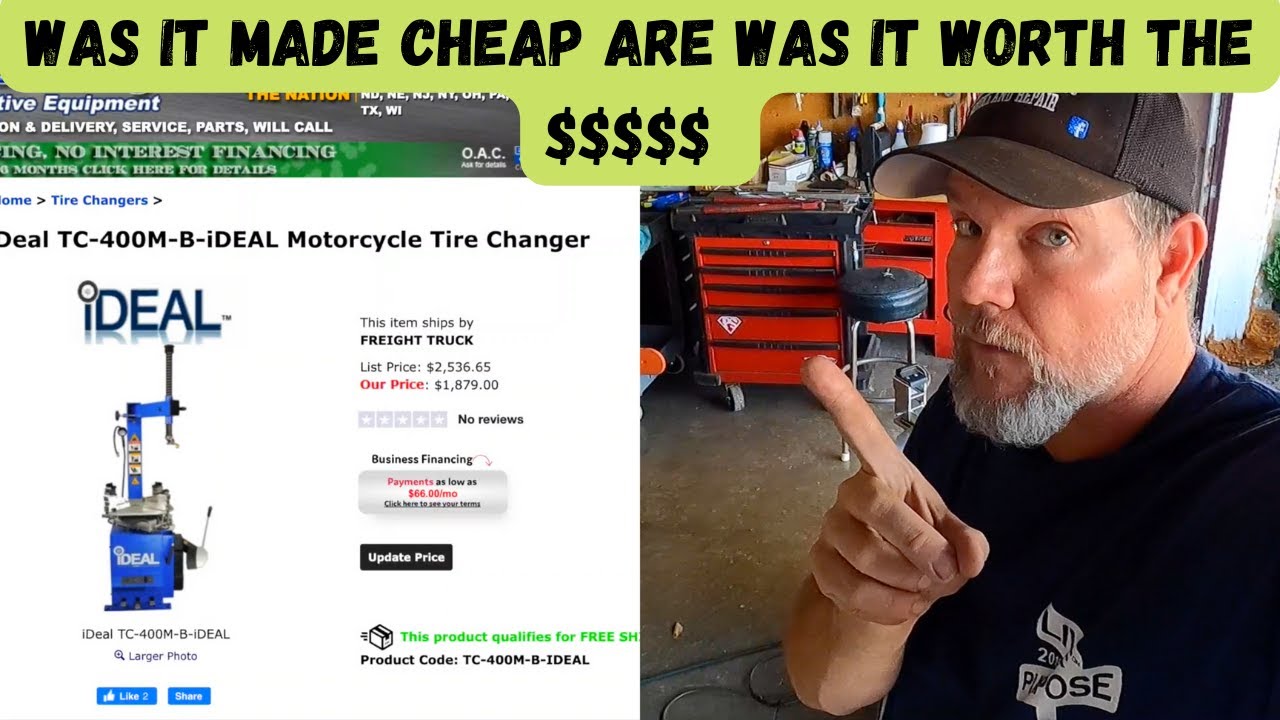 iDEAL (TC-400M-B-iDEAL) Motorcycle Tire Changer