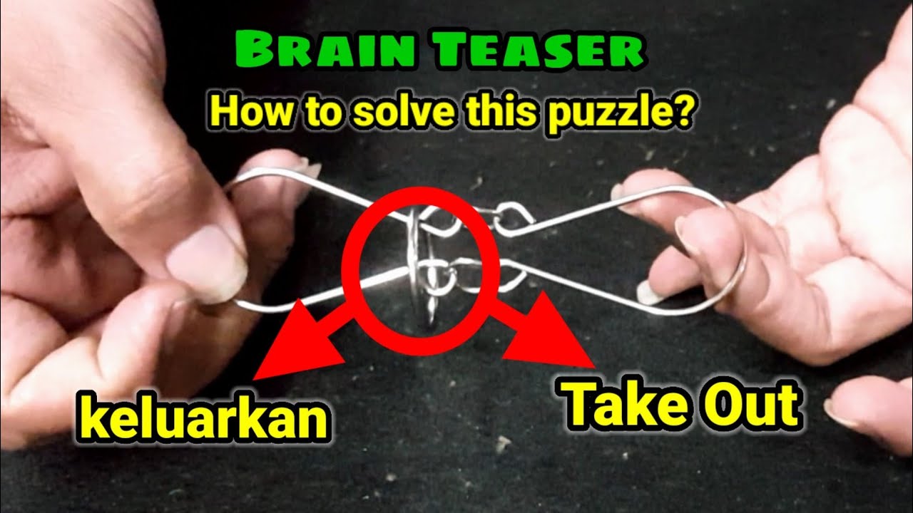 Metal Puzzle Solution || Bagaimana Cara mengeluarkan gelang dari puzzle besi.binggungkan...