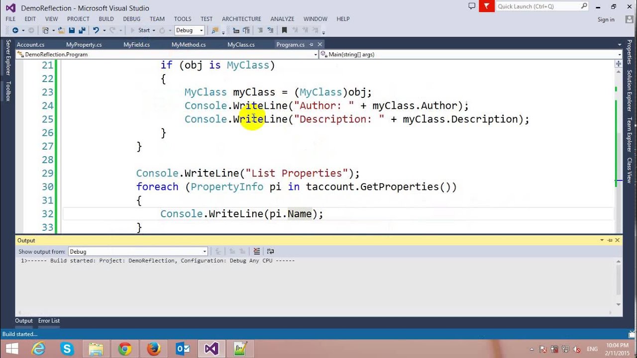 Reflection in C#