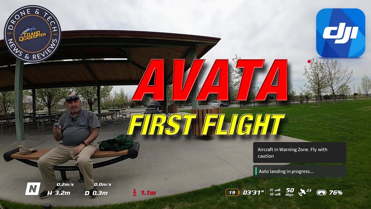 DJI Avata Explorer Combo - Integra Goggles - Motion Controller 2 - My First Flight!  Don't Laugh!