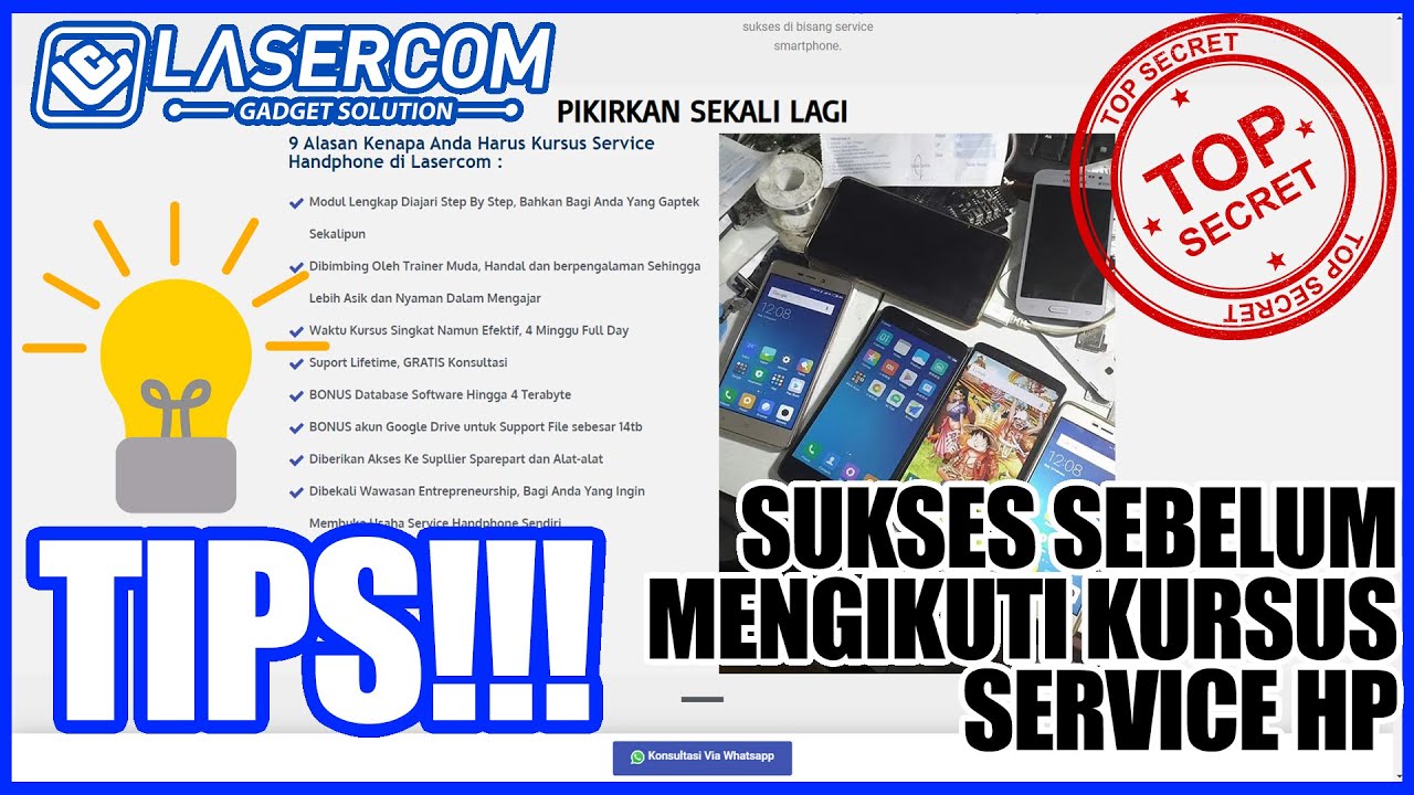Tips Sukses Sebelum Mengikuti  Kursus Service Hp di Lasercom