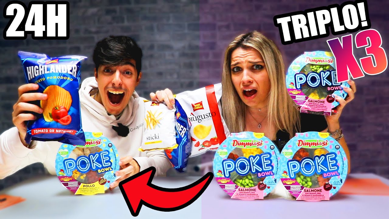 LA MIA RAGAZZA MANGIA IL TRIPLO DEL MIO CIBO PER 24 ORE! *PENITENZA FINALE*