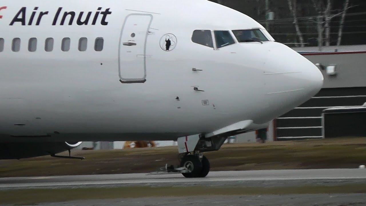 Air Inuit | Boeing 737-200 backtrack and loud take-off | C-GMAI | Val-d'Or (CYVO)
