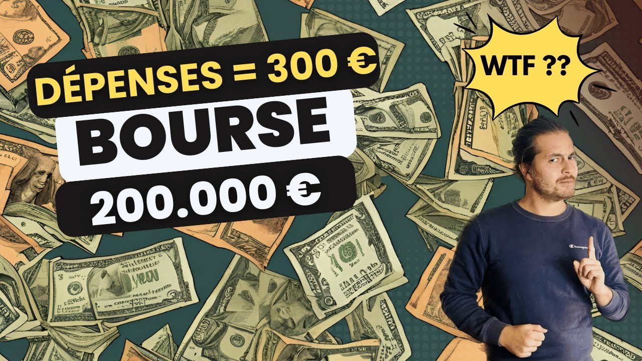 Il dépense 300€ par mois et réussit à investir 200.000 € en bourse... Découvrez son parcours