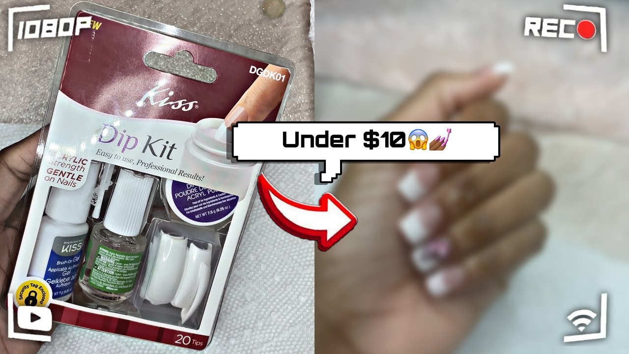 I tried KISS dip powder kit for the first time…how did it turn out?🤔 | Mini Tutorial | 111NAILS