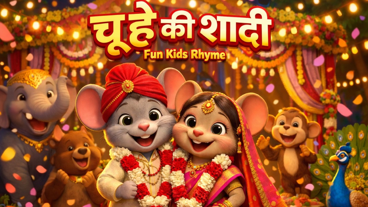 Chuhe ki Shaadi | चूहे की शादी | Popular Hindi Balgeet | Jungle Wedding Song #youtubevideo