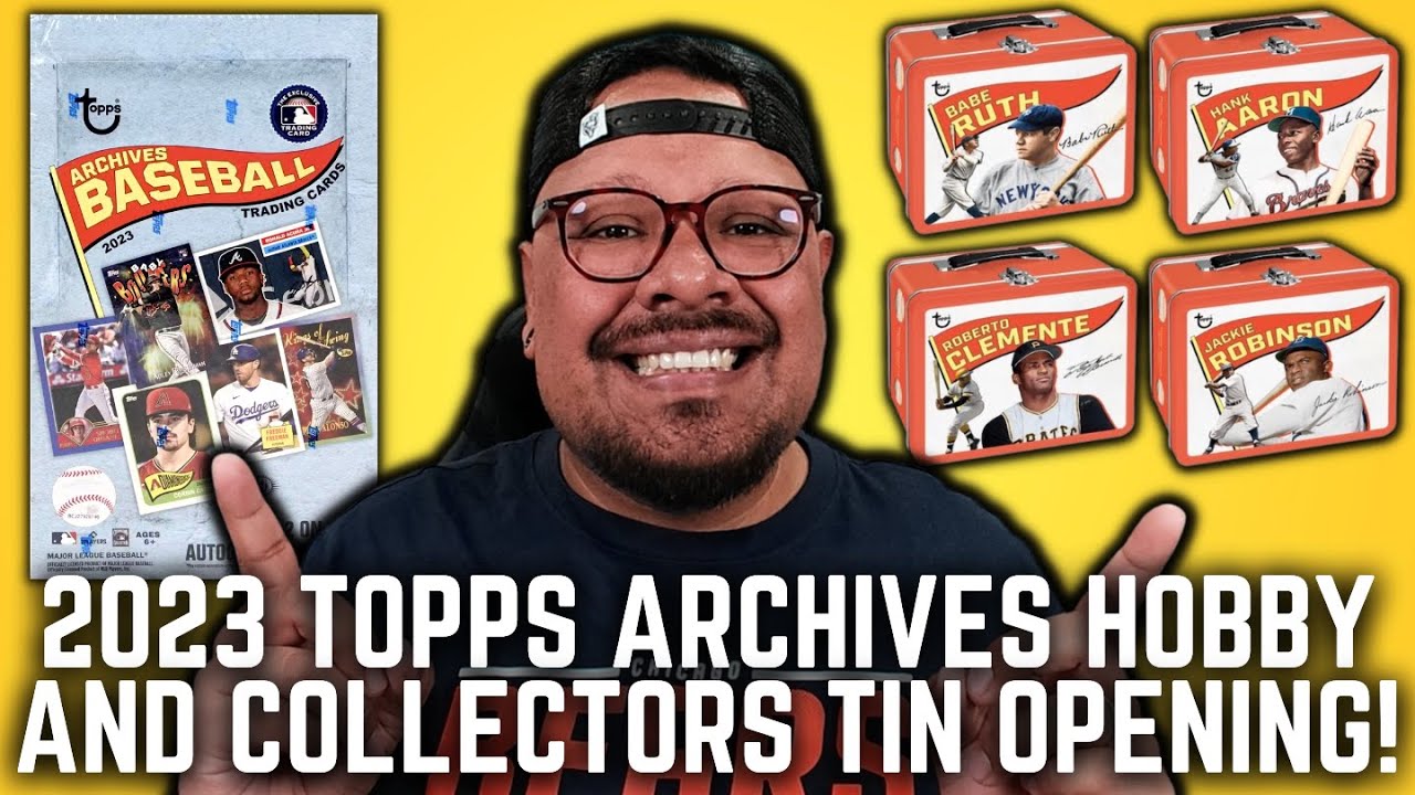 NEW RELEASE: 2023 TOPPS ARCHIVES BASEBALL HOBBY BOX & COLLECTORS TIN OPENING! A BANG FOR YOUR BUCK!?