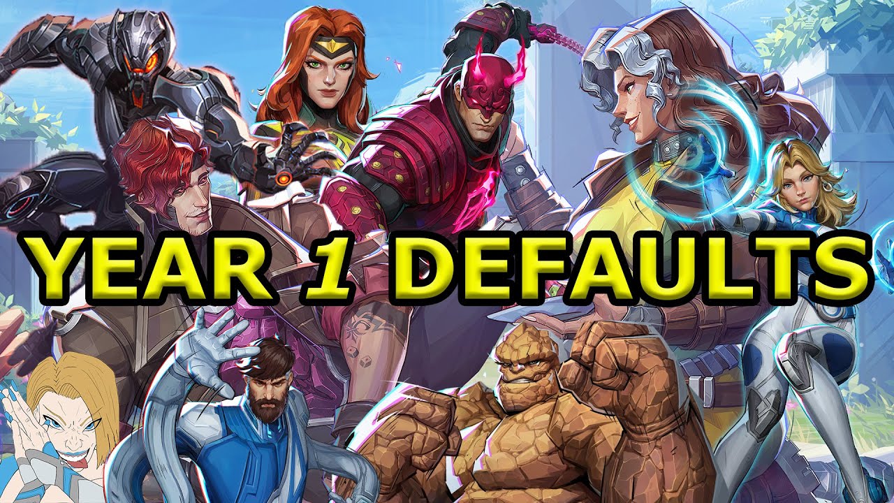 Рассмотрим стандартные костюмы персонажей первого года игры Marvel Rivals.