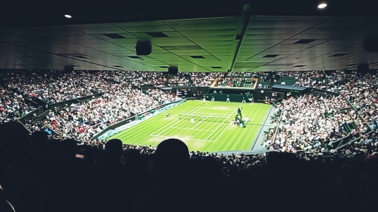 Wimbledon centre court. View from gangway 509 Row ZC seat 175.