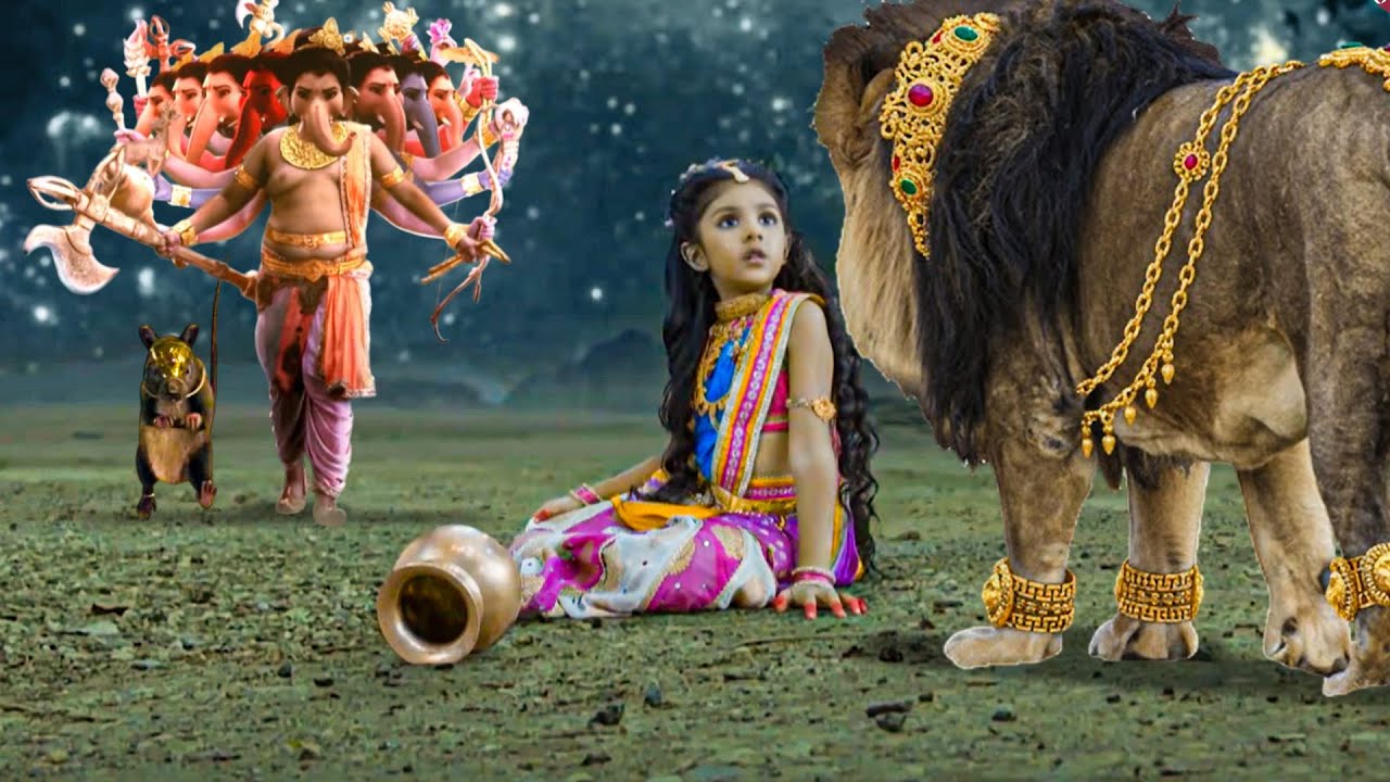 क्या गणेश जी रश्मिप्रभा को जंगली शेर से बचा पाएंगे? | Vighnaharta Ganesh | Jai Ganesh
