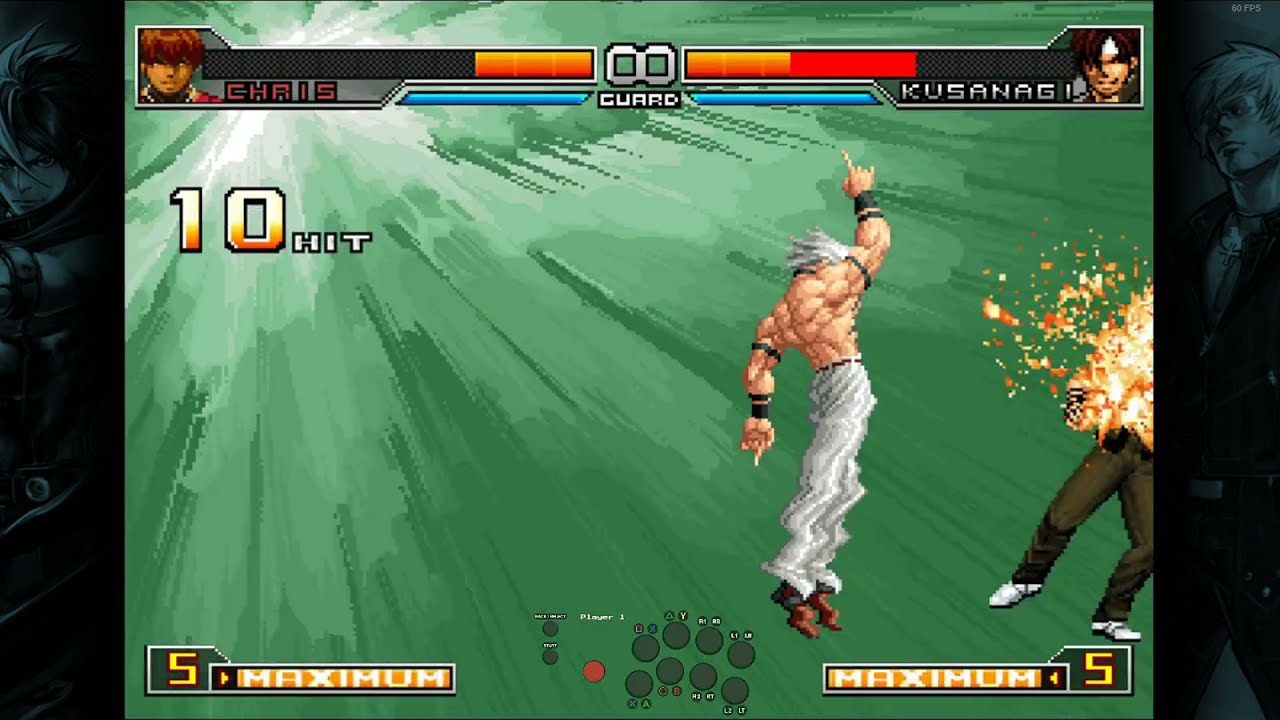 KOF 2002 UM 克里斯 Chris Combo 6 + 7 two types of MAX2