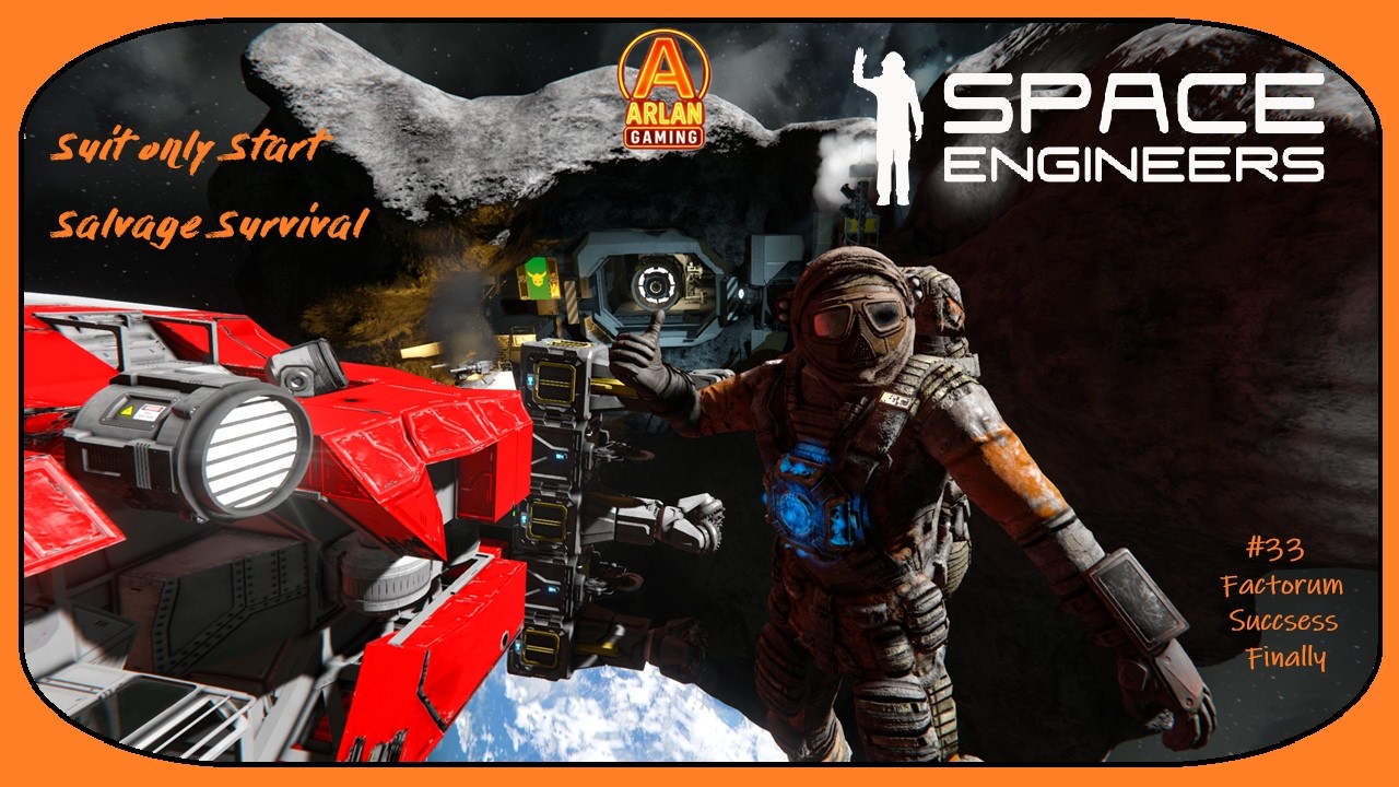 Space Engineers - Начало только в скафандре - Выживание после спасательной операции #33 Успех на ...