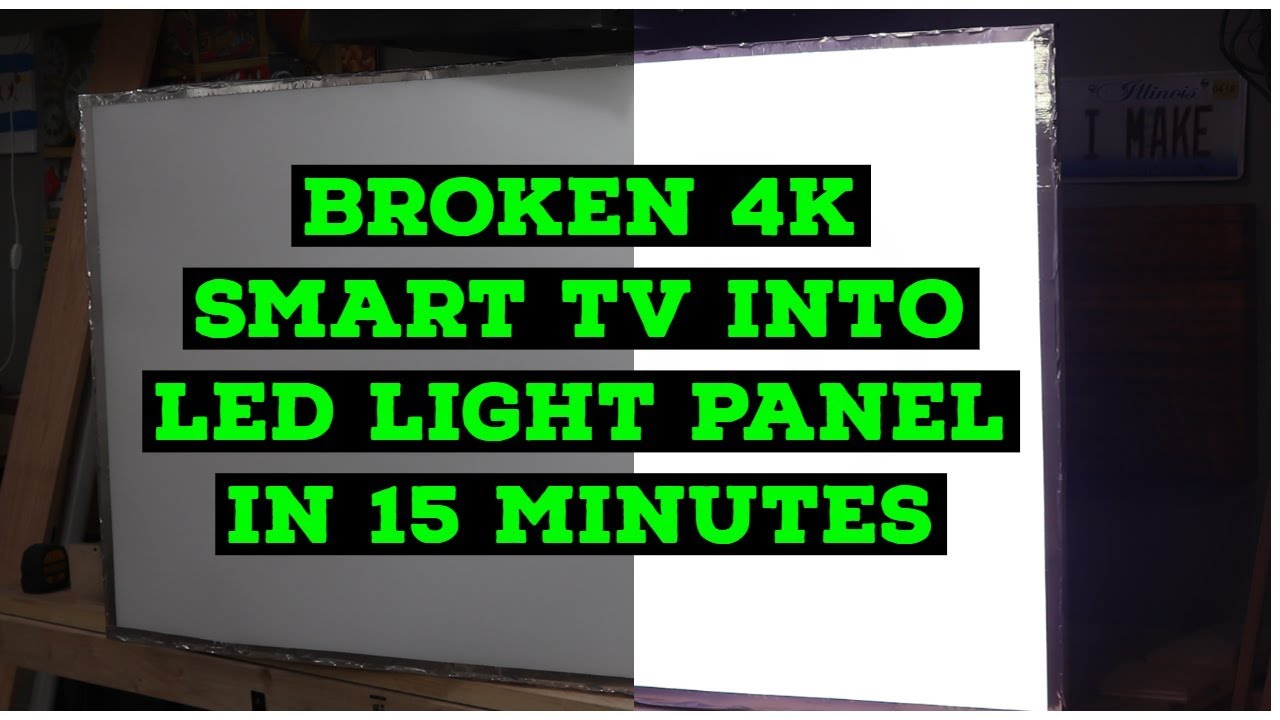 I tuned broken 4K TV into LED Light Panel in 15 Minutes