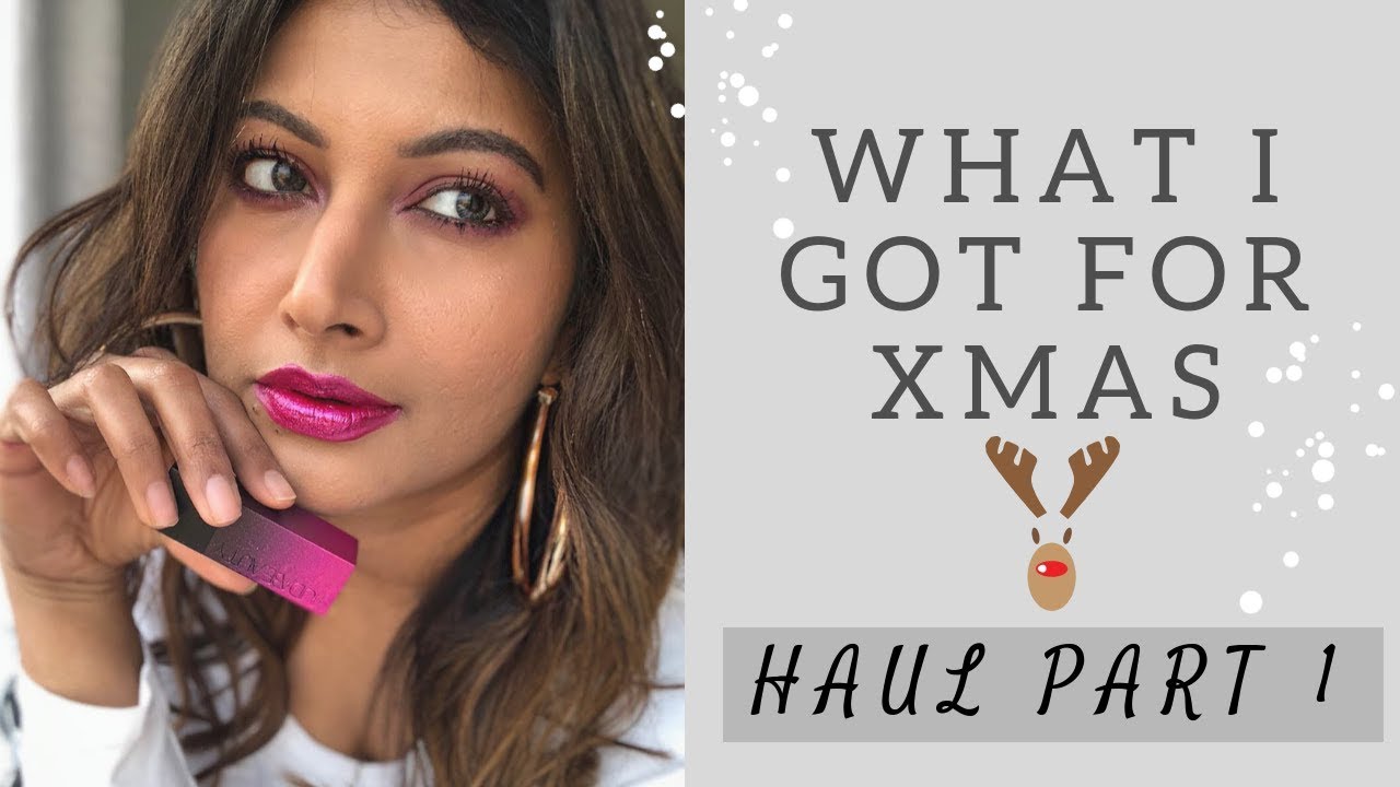 VLOG - HUDA BEAUTY FOR CHRISTMAS? MY GIFTS HAUL + HUDA POWER BULLET LIPSTICK REVIEW | AMAZON HAUL