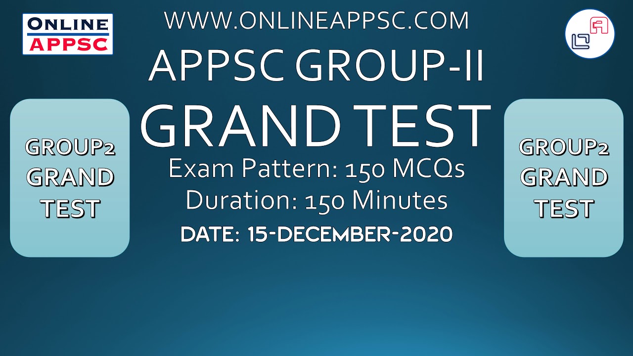 Group 2 Grand Test - Online APPSC