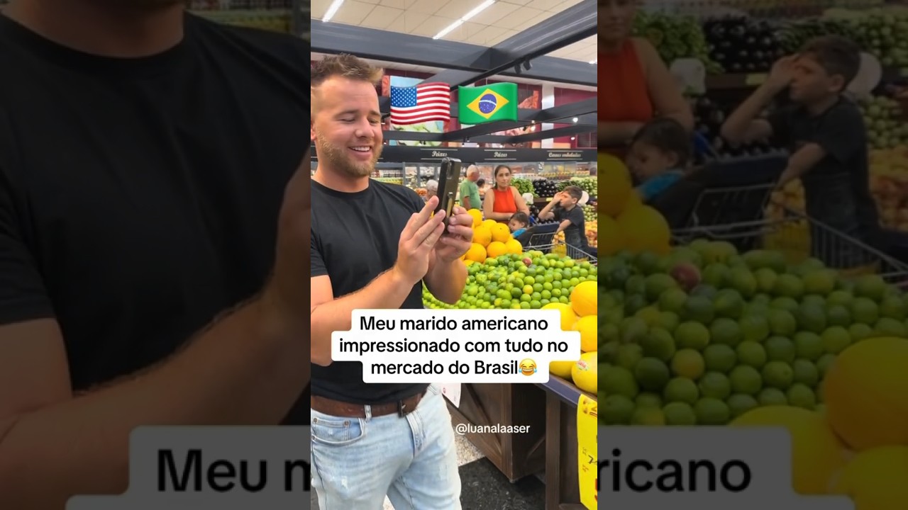 americano impressionado no Brasil #reactionvideo #gringonobrasil #gringoreact