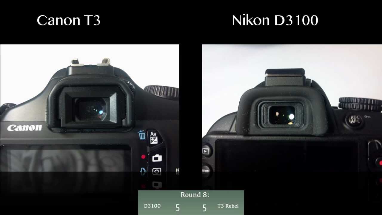 Nikon D3100 vs Canon T3 Rebel